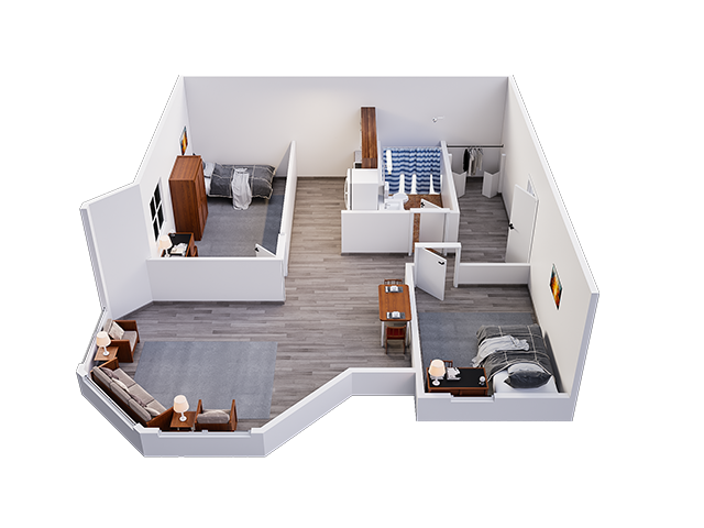 2x1 A1 Floor plan layout