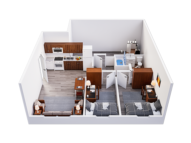 2x1 A4 Floor plan layout