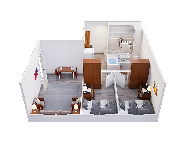 2x1 A6 Floor plan layout