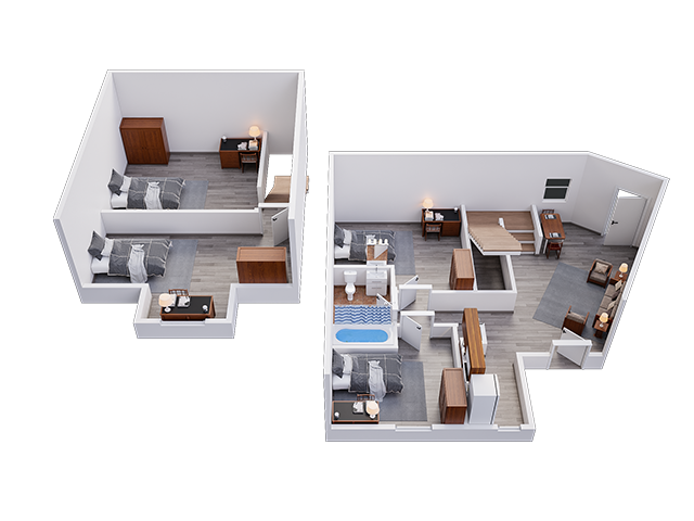 4x1 A6 Floor plan layout