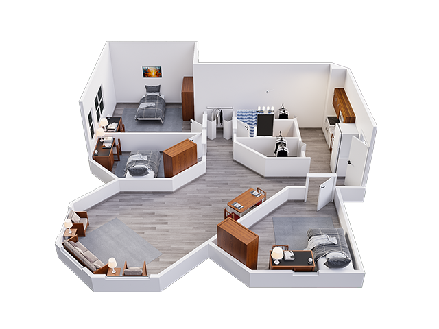 3x1 A8 Floor plan layout