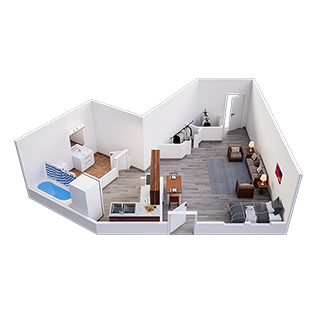 1-Bed Floorplans