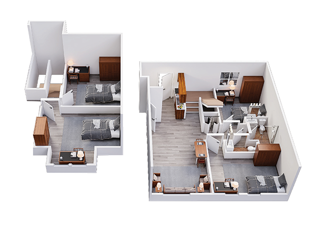 4x1 A3 Floor plan layout